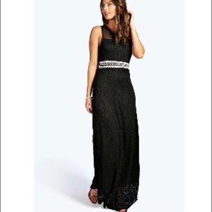 Black Lace Maxi Dress